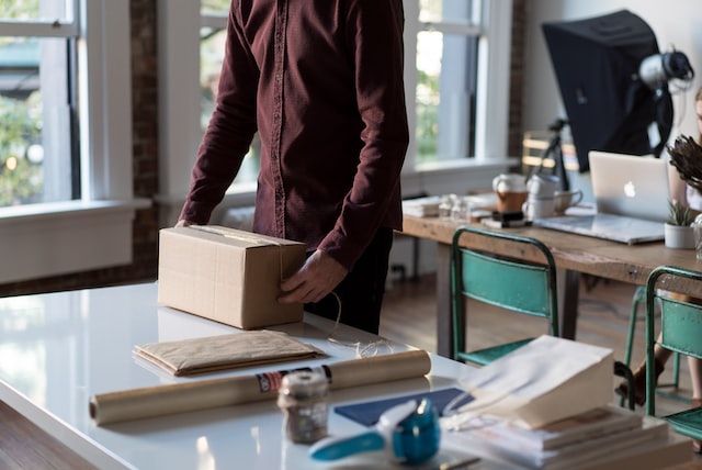 small business owner outsources marketing